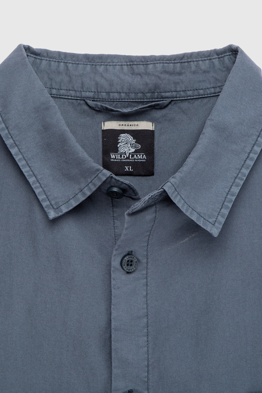 Camisa Pinco Orgánica Azul Hombre