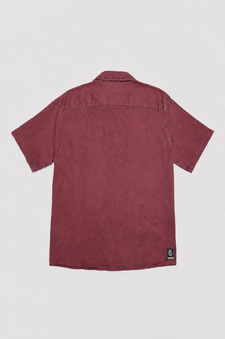 Camisa Pinco Orgánica Burdeo Hombre