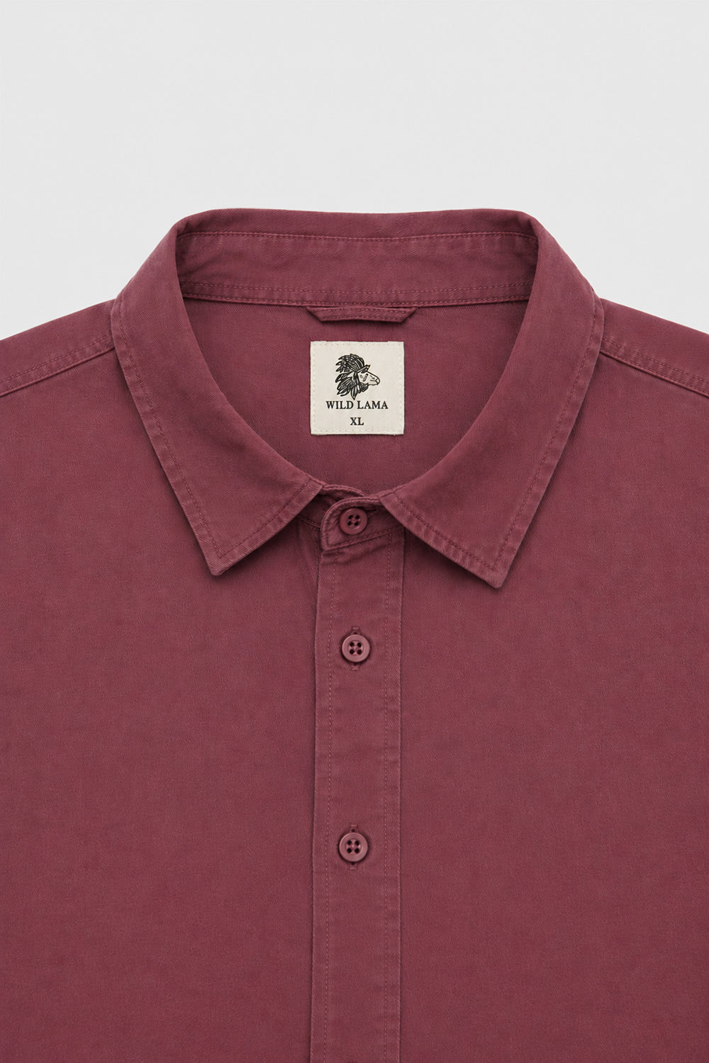 Camisa Pinco Orgánica Burdeo Hombre