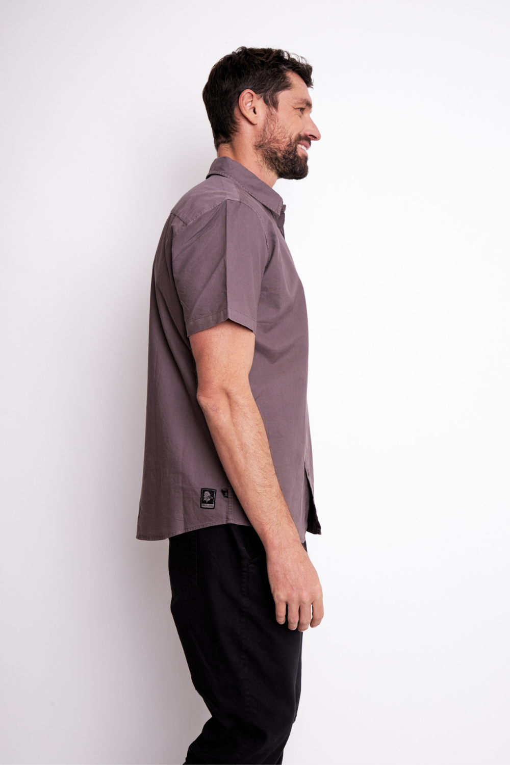 Camisa Pinco Orgánica Morado Hombre