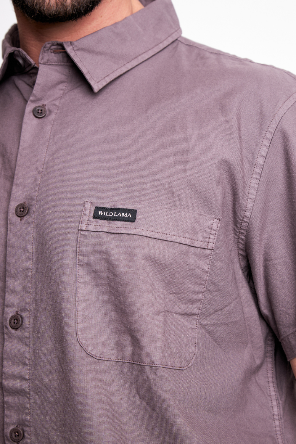 Camisa Pinco Orgánica Morado Hombre