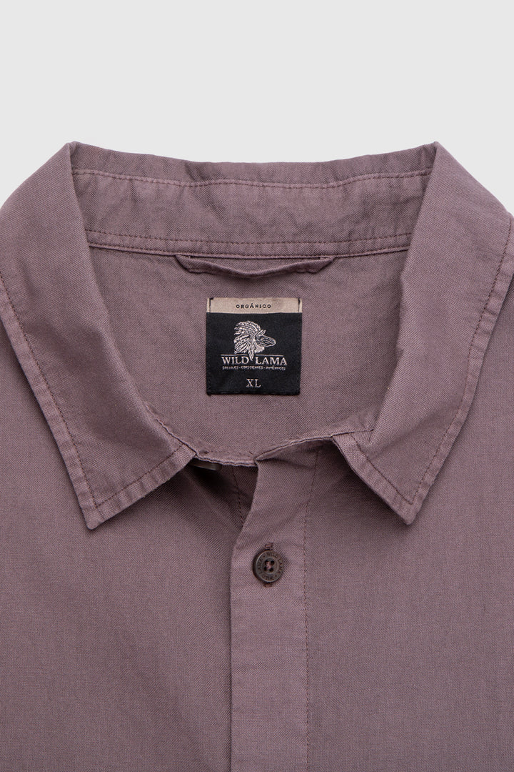 Camisa Pinco Orgánica Morado Hombre