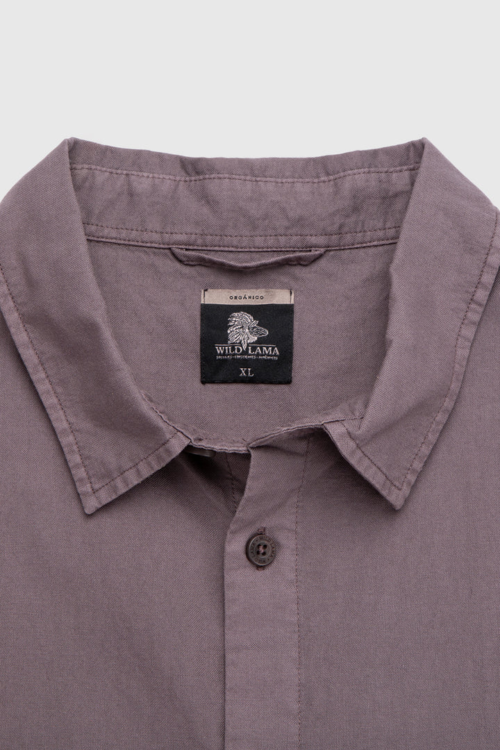 Camisa Pinco Orgánica Morado Hombre
