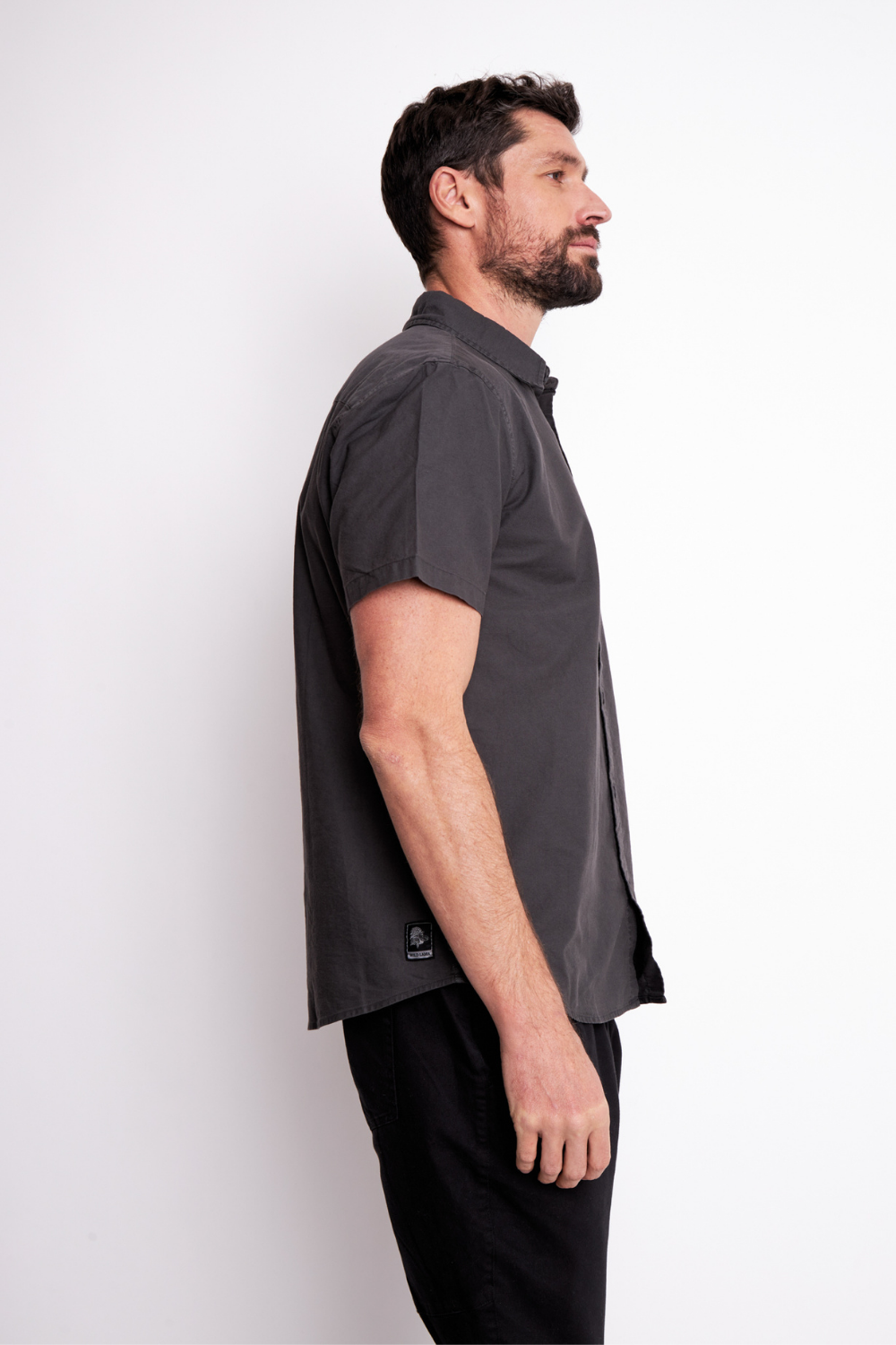 Camisa Pinco Orgánica Negra Hombre