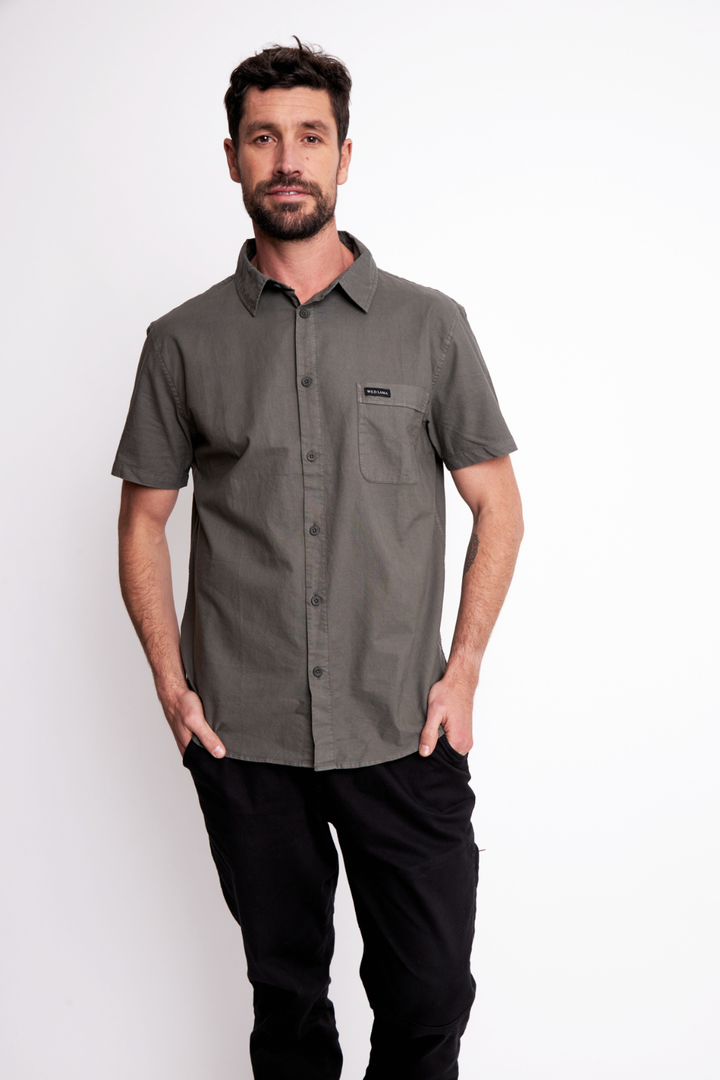 Camisa Pinco Orgánica Verde Hombre