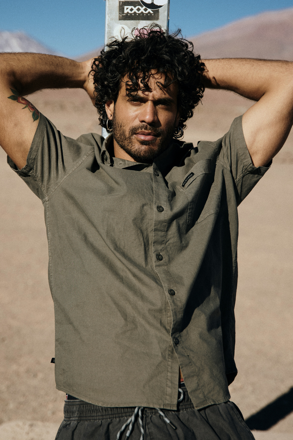 Camisa Pinco Orgánica Verde Hombre