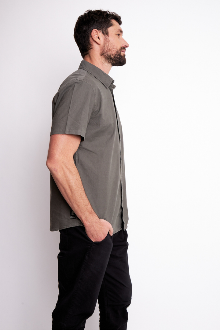Camisa Pinco Orgánica Verde Hombre