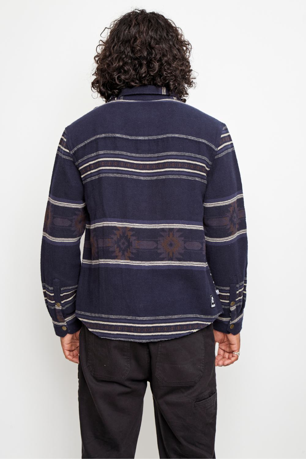 Camisa Serbal Orgánica Azul y Blanco Hombre