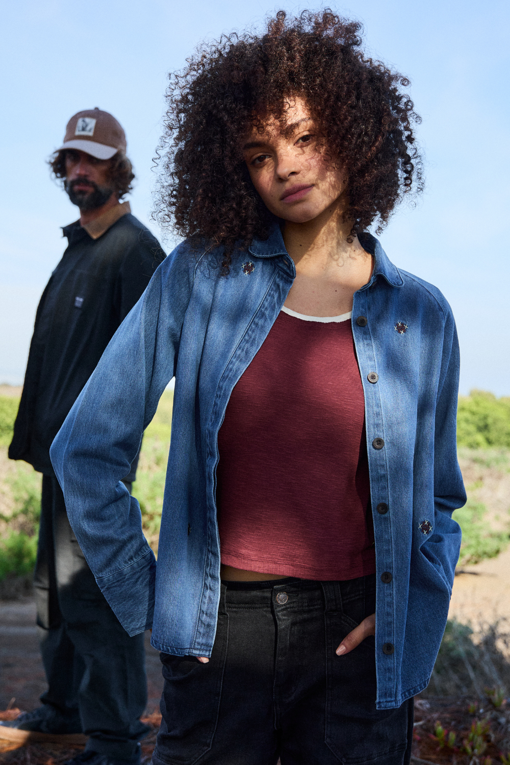 Camisa Tilca Denim Mujer