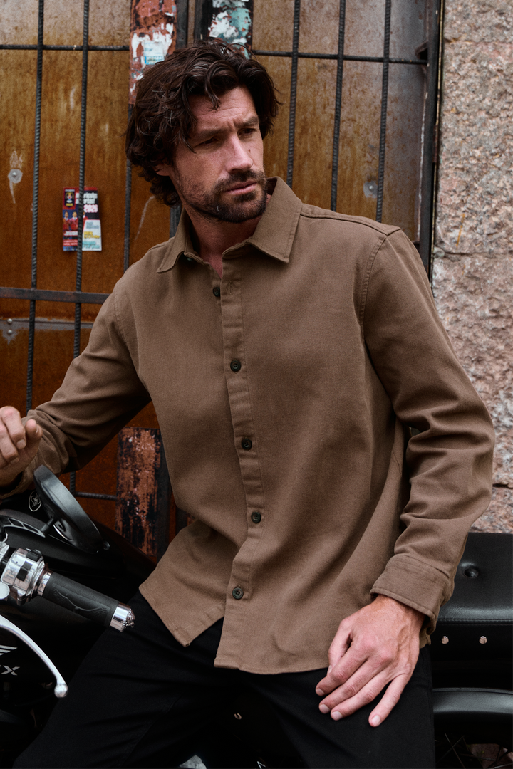 Sobrecamisa Tipe Orgánica Café Hombre