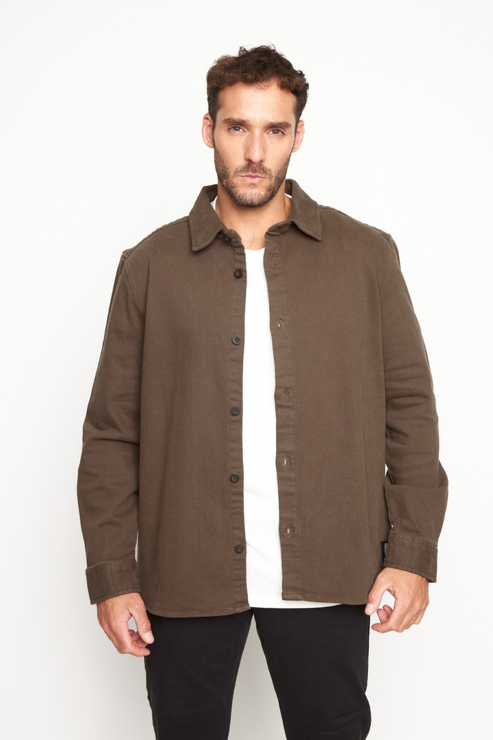 Sobrecamisa Tipe Orgánica Café Hombre
