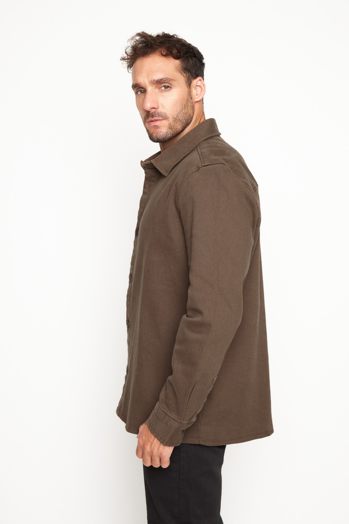 Sobrecamisa Tipe Orgánica Café Hombre