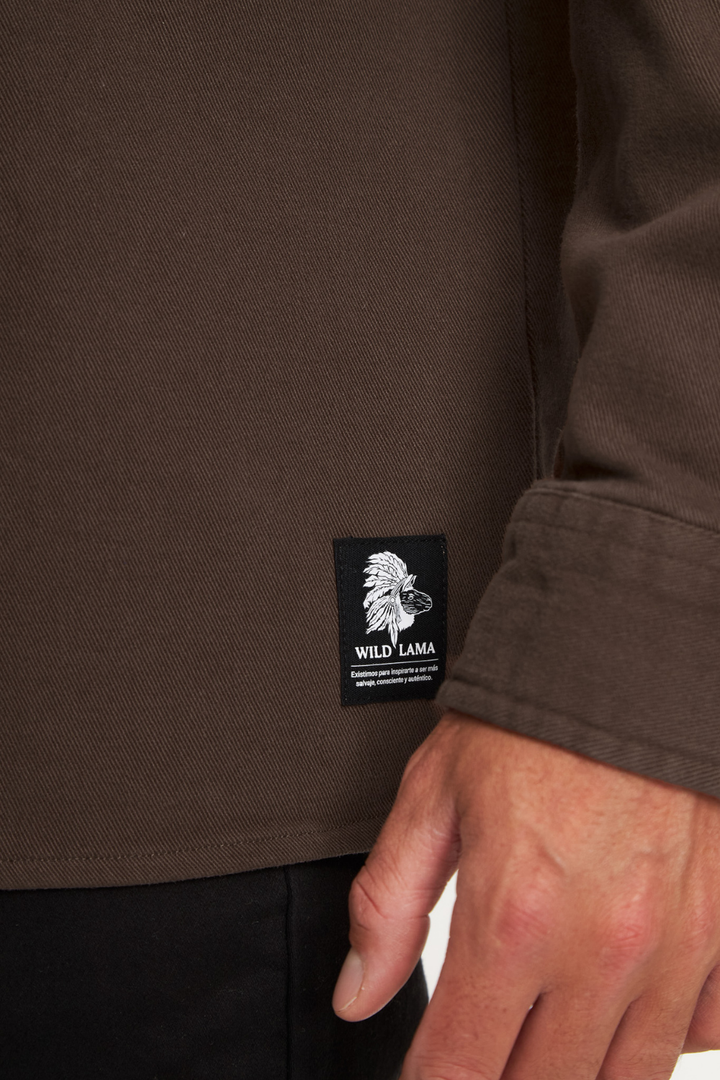 Sobrecamisa Tipe Orgánica Café Hombre