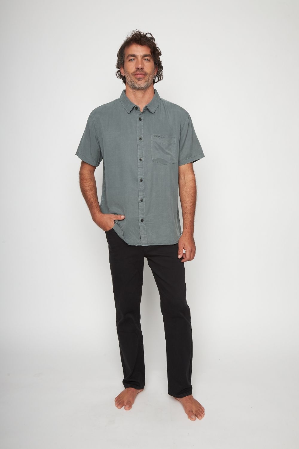 Camisa Jim Petróleo Hombre