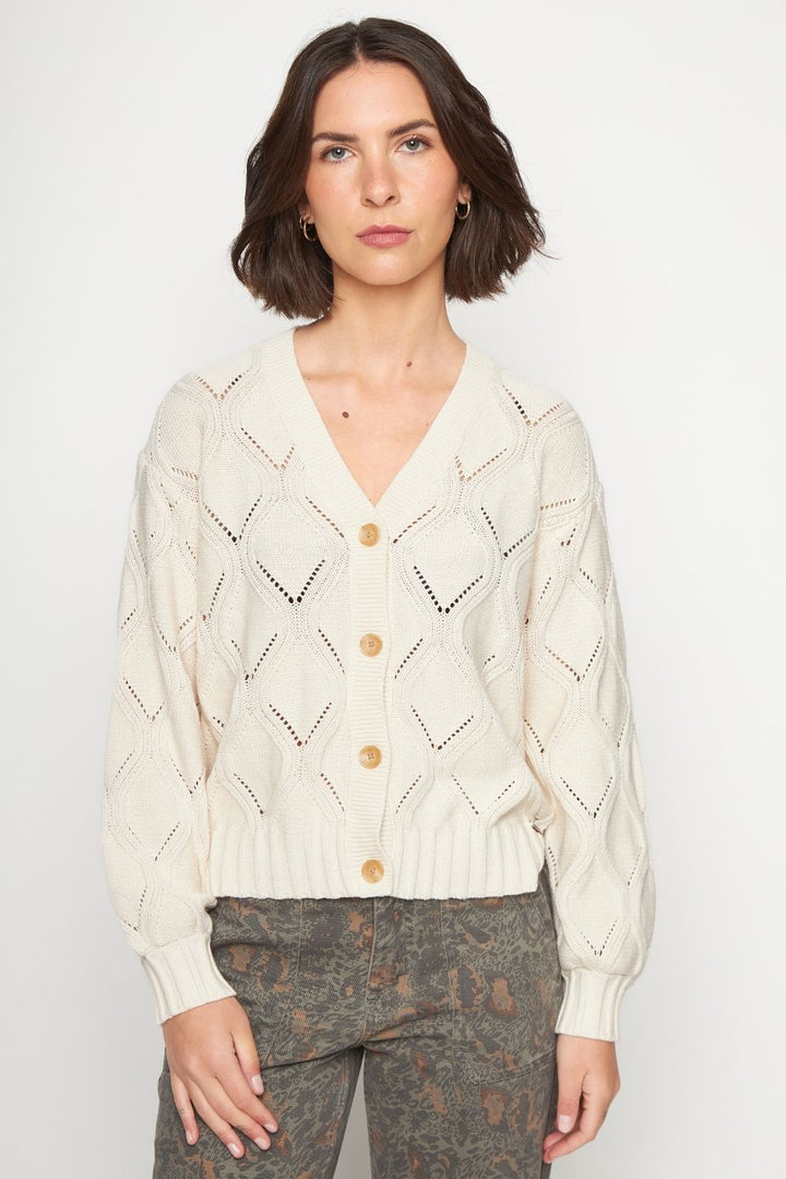 Cárdigan Astra Orgánico Beige Mujer