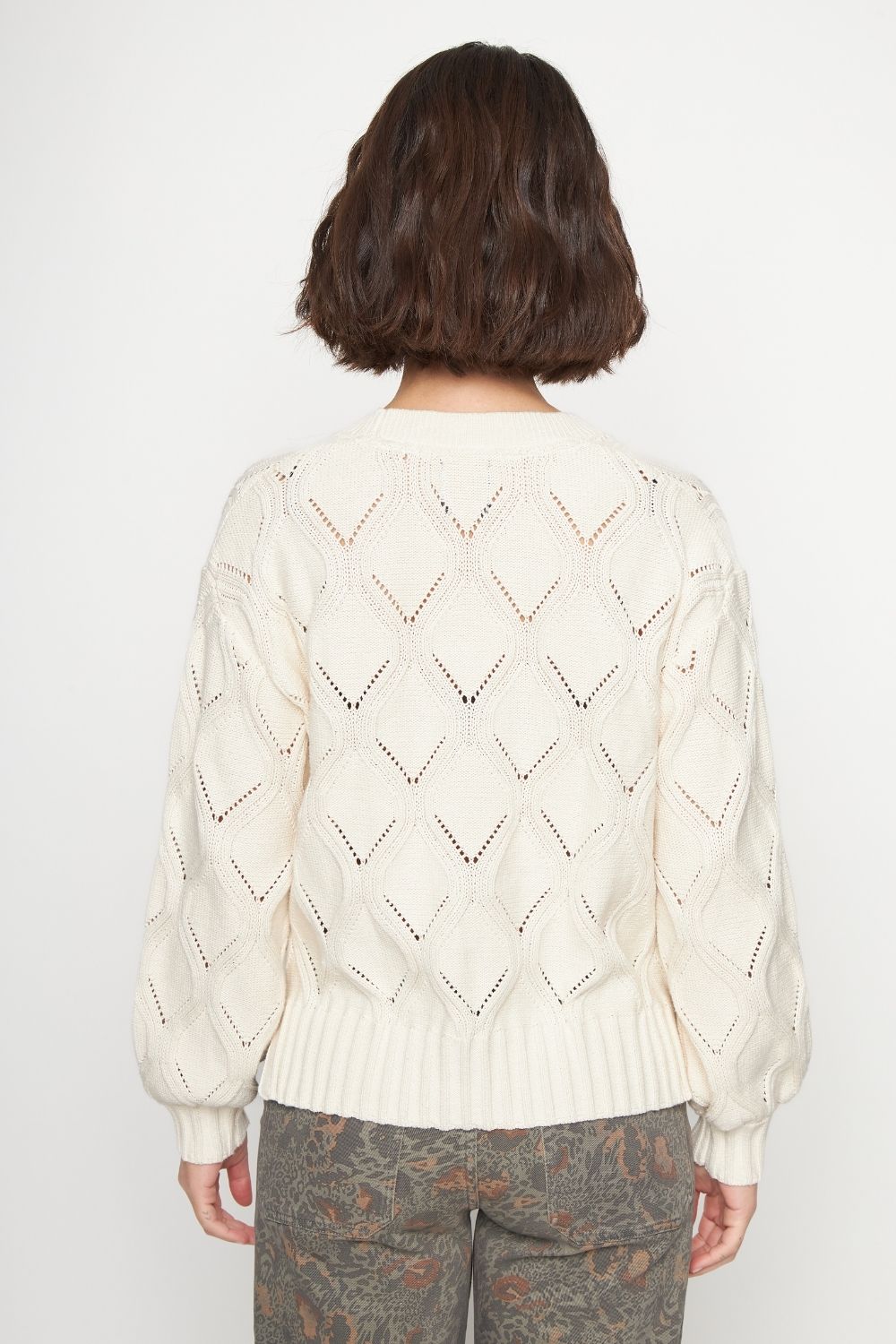 Cárdigan Astra Orgánico Beige Mujer