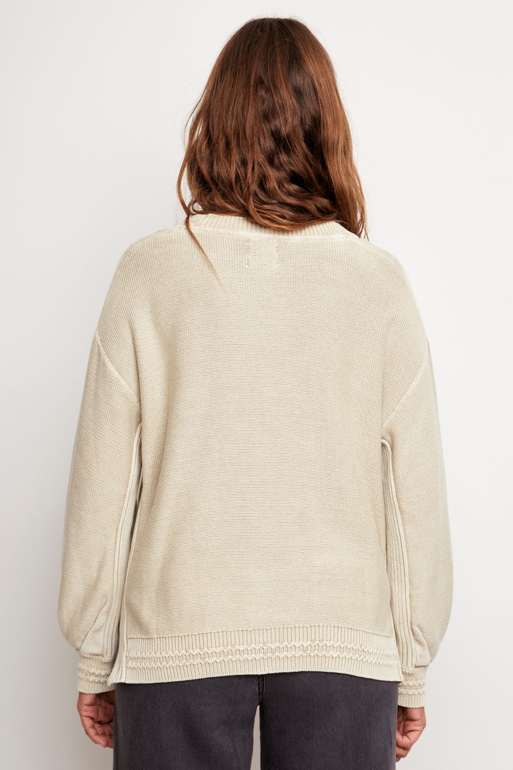 Cardigan Sani Orgánico Beige Mujer