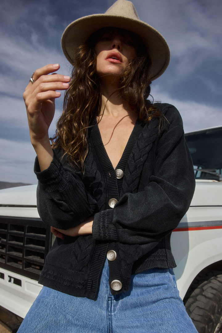 Cardigan Sani Orgánico Marengo Mujer