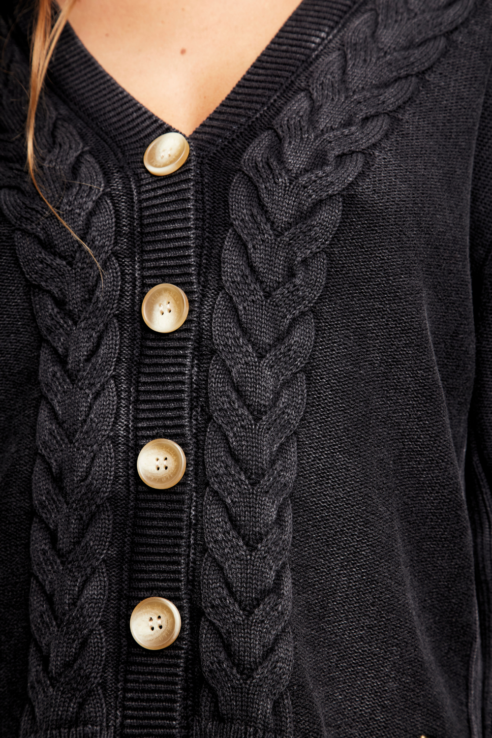 Cardigan Sani Orgánico Marengo Mujer