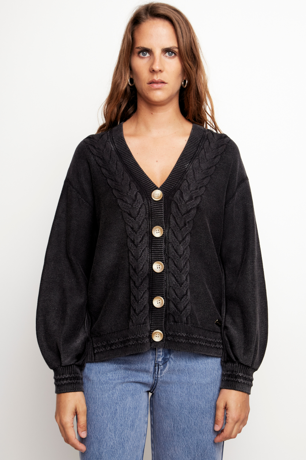 Cardigan Sani Orgánico Marengo Mujer