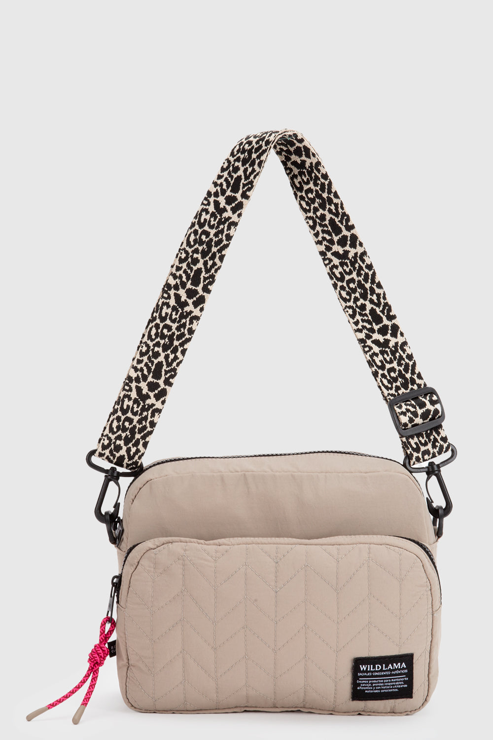 Cartera Rina Reciclada Beige Animal Print