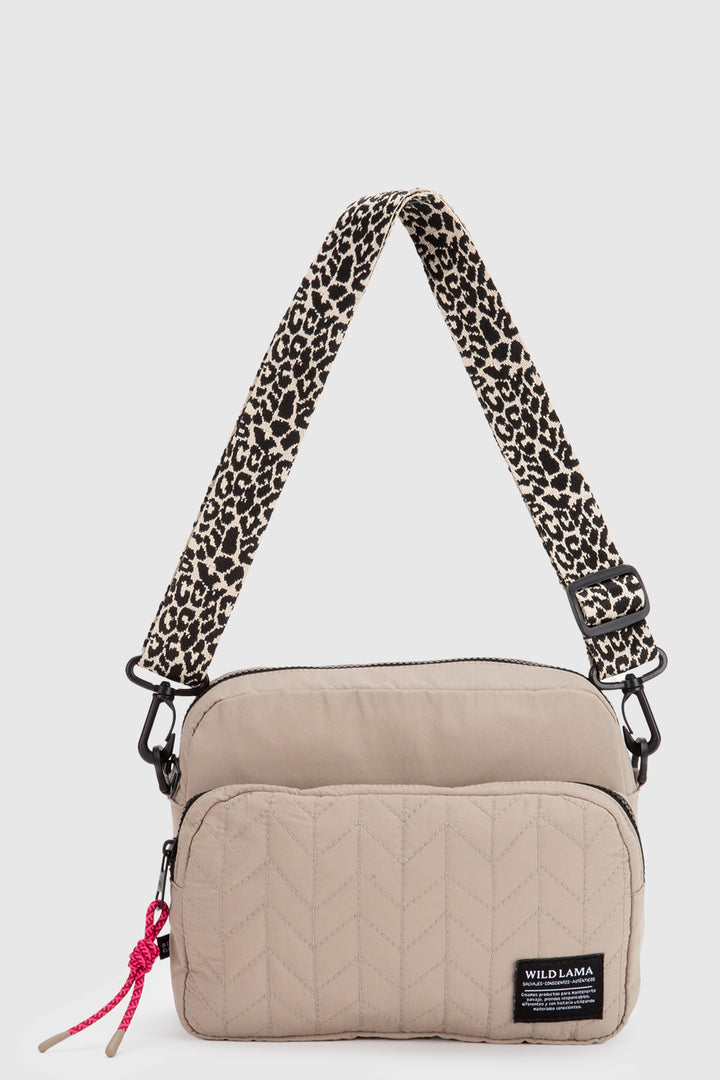 Cartera Rina Reciclada Beige Animal Print