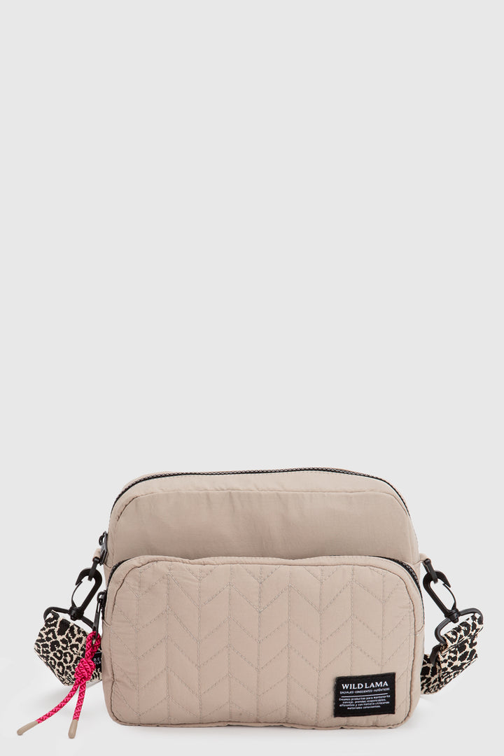 Cartera Rina Reciclada Beige Animal Print