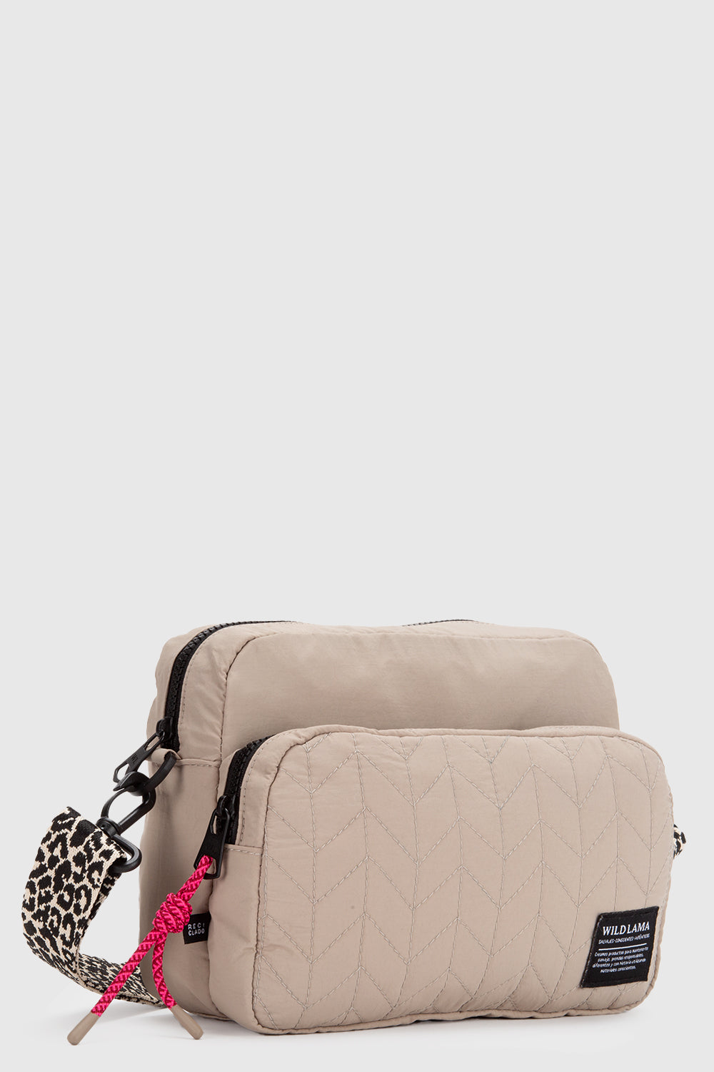 Cartera Rina Reciclada Beige Animal Print