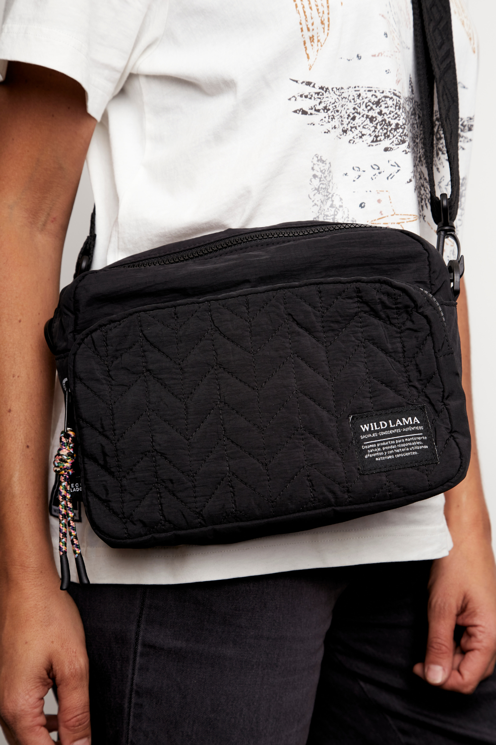 Cartera Rina Reciclada Negro