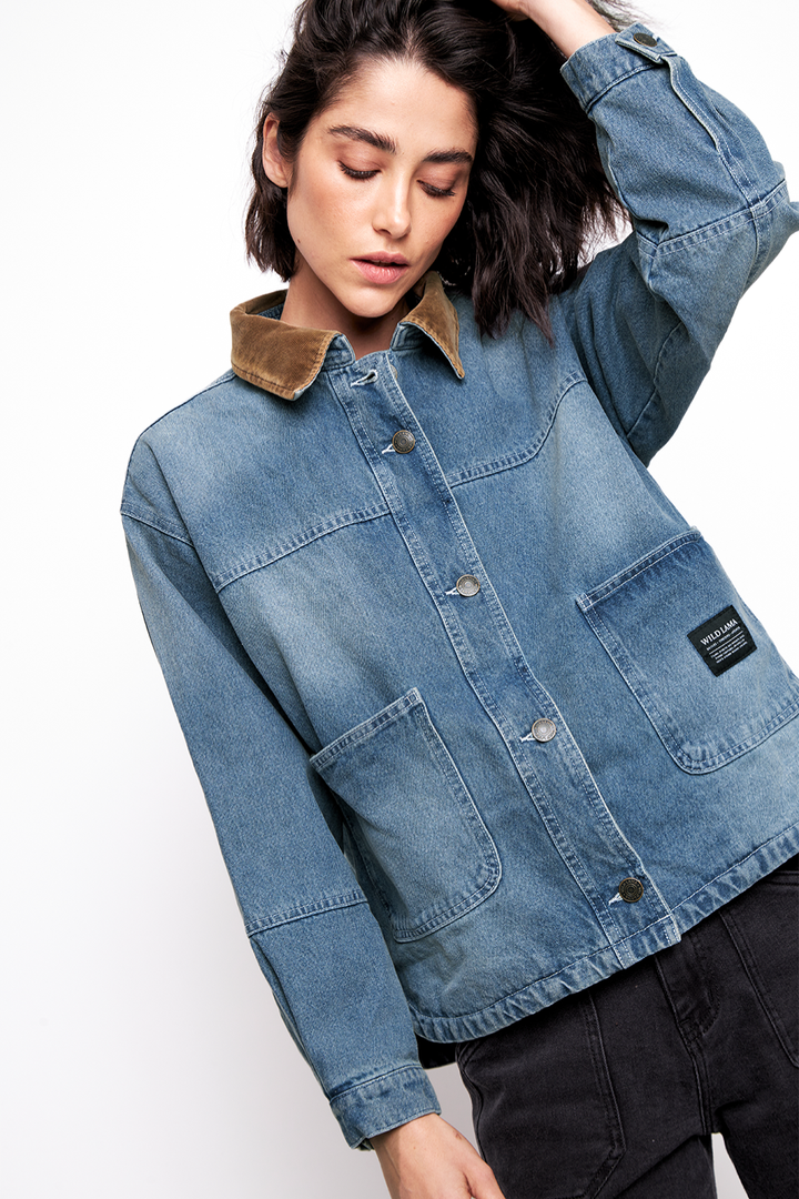 Chaqueta Adina Orgánica Denim Mujer
