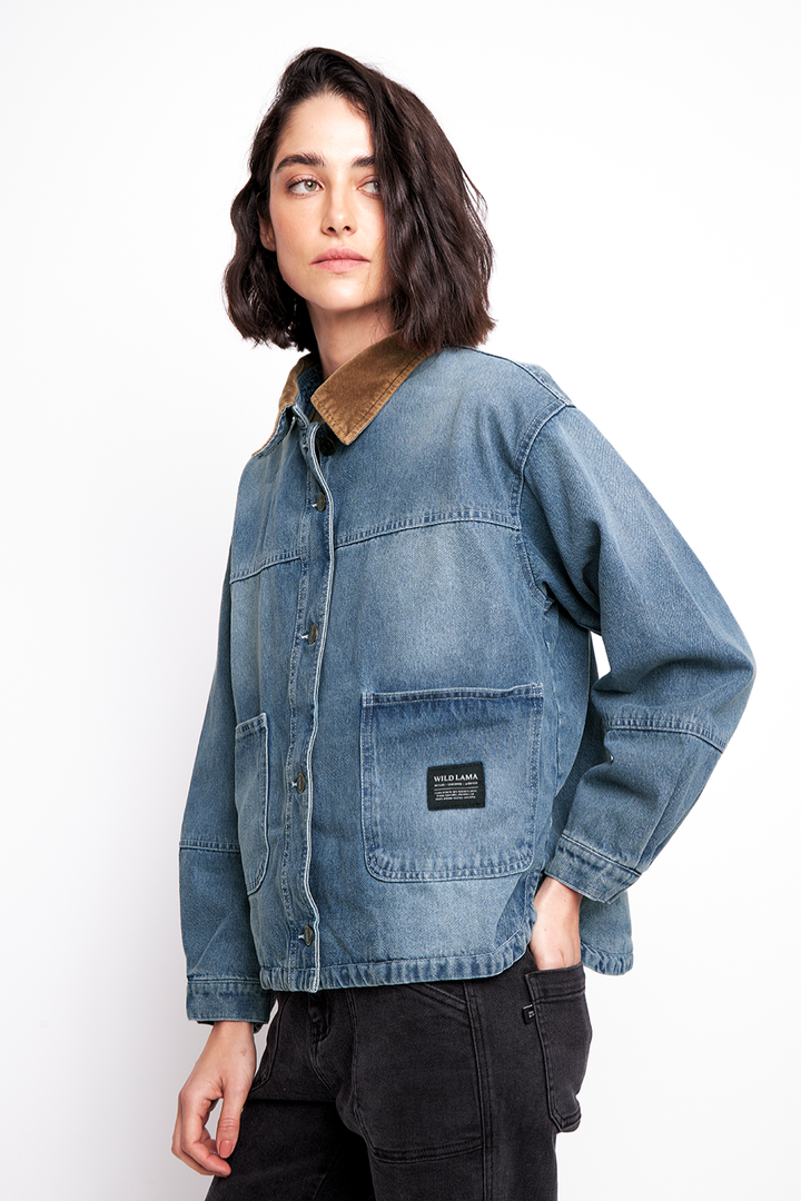 Chaqueta Adina Orgánica Denim Mujer