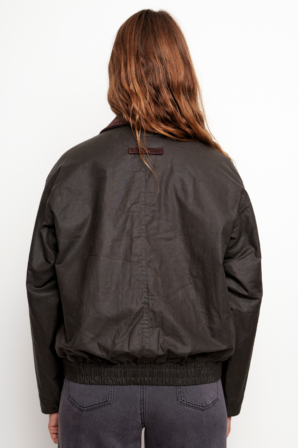 Chaqueta Wax Cala Orgánica Verde Militar Mujer