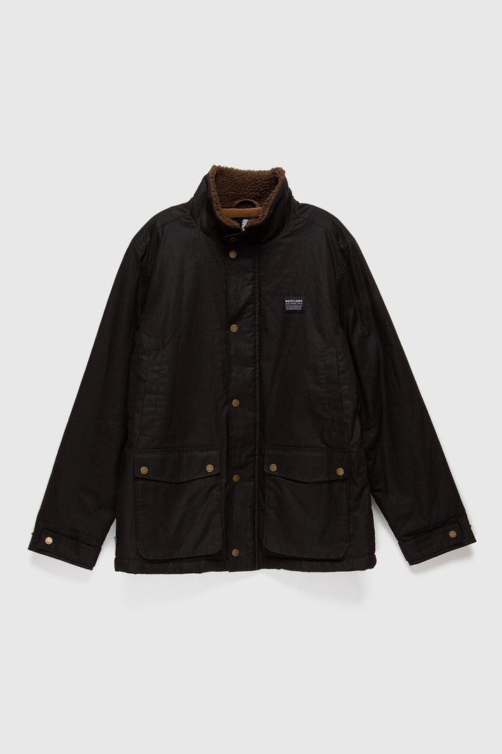 Chaqueta Cava Wax Orgánica Café Hombre