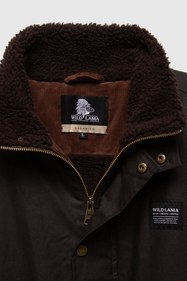 Chaqueta Cava Wax Orgánica Verde Hombre