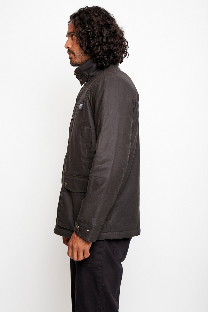Chaqueta Cava Wax Orgánica Verde Hombre