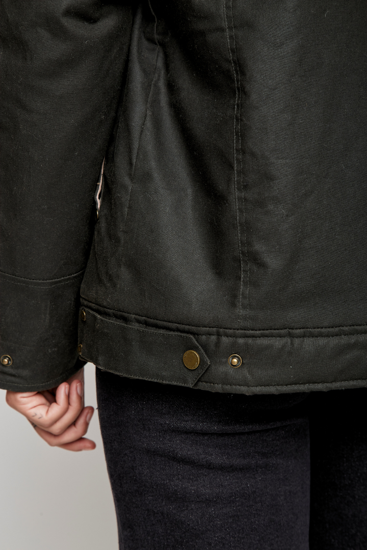 Chaqueta Cava Wax Orgánica Verde Mujer