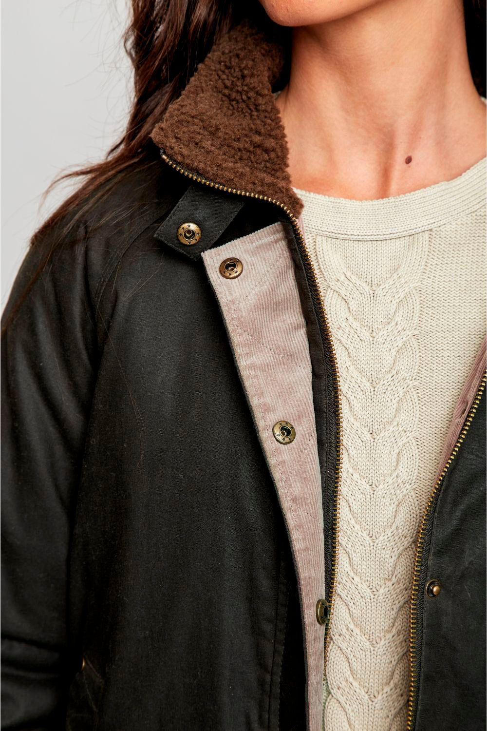 Chaqueta Cava Wax Orgánica Verde Mujer