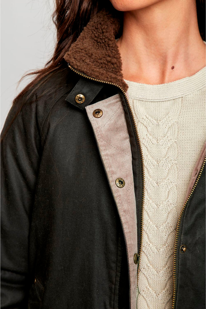 Chaqueta Cava Wax Orgánica Verde Mujer