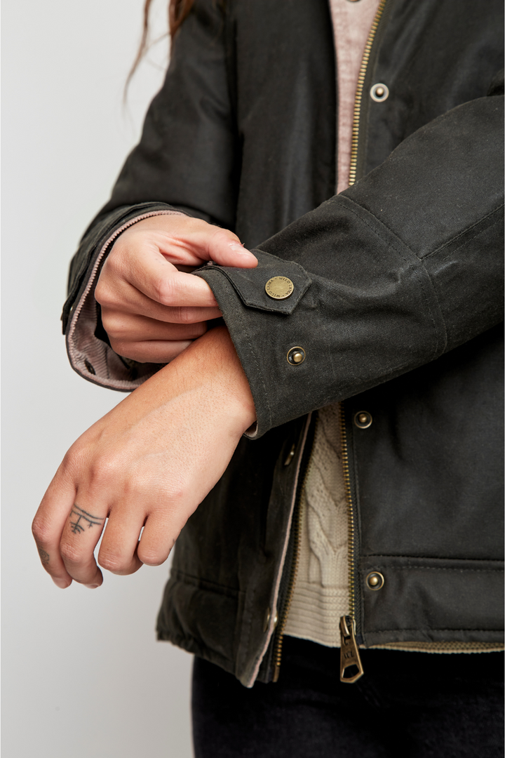 Chaqueta Cava Wax Orgánica Verde Mujer