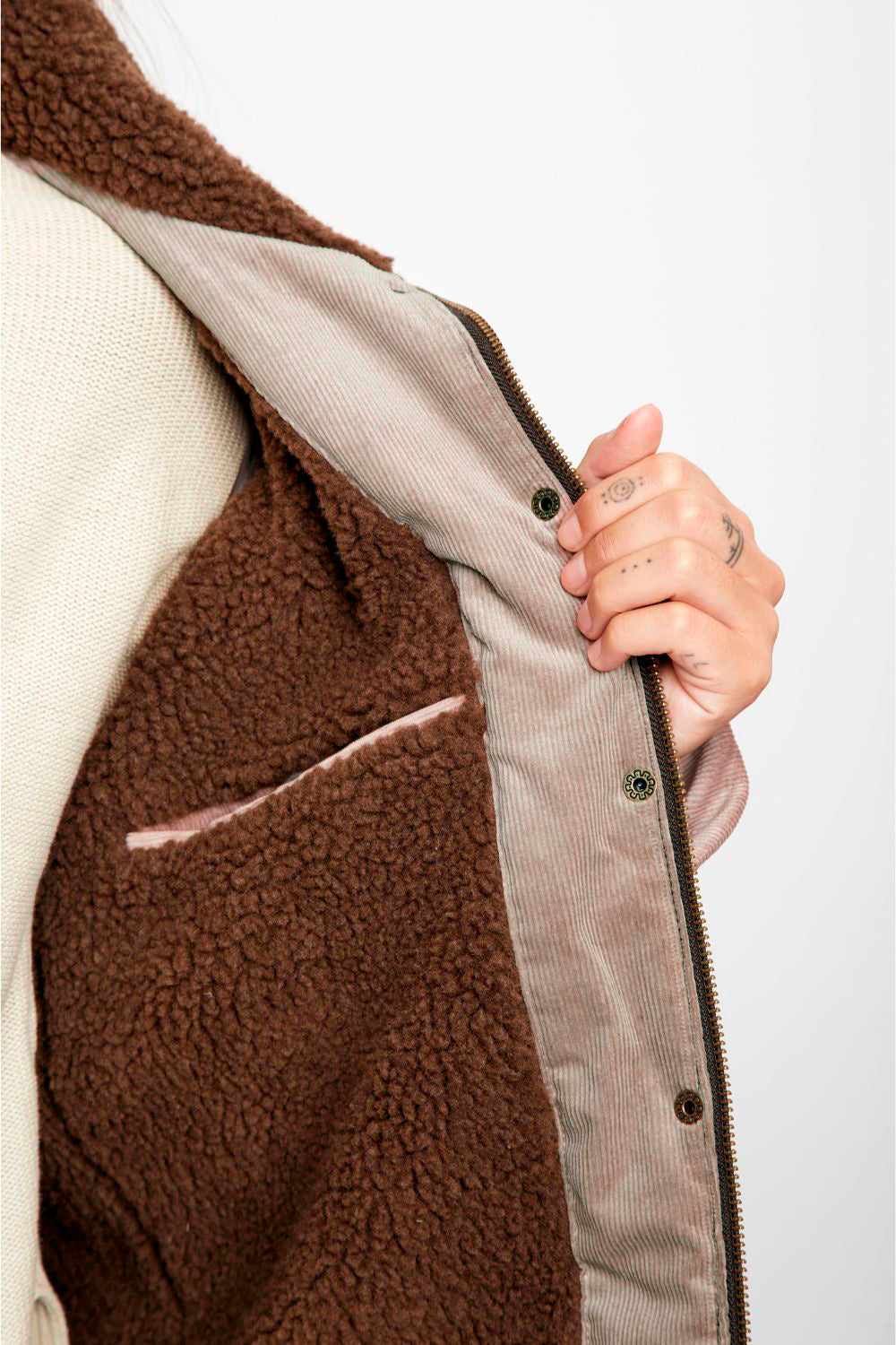 Chaqueta Cava Wax Orgánica Verde Mujer