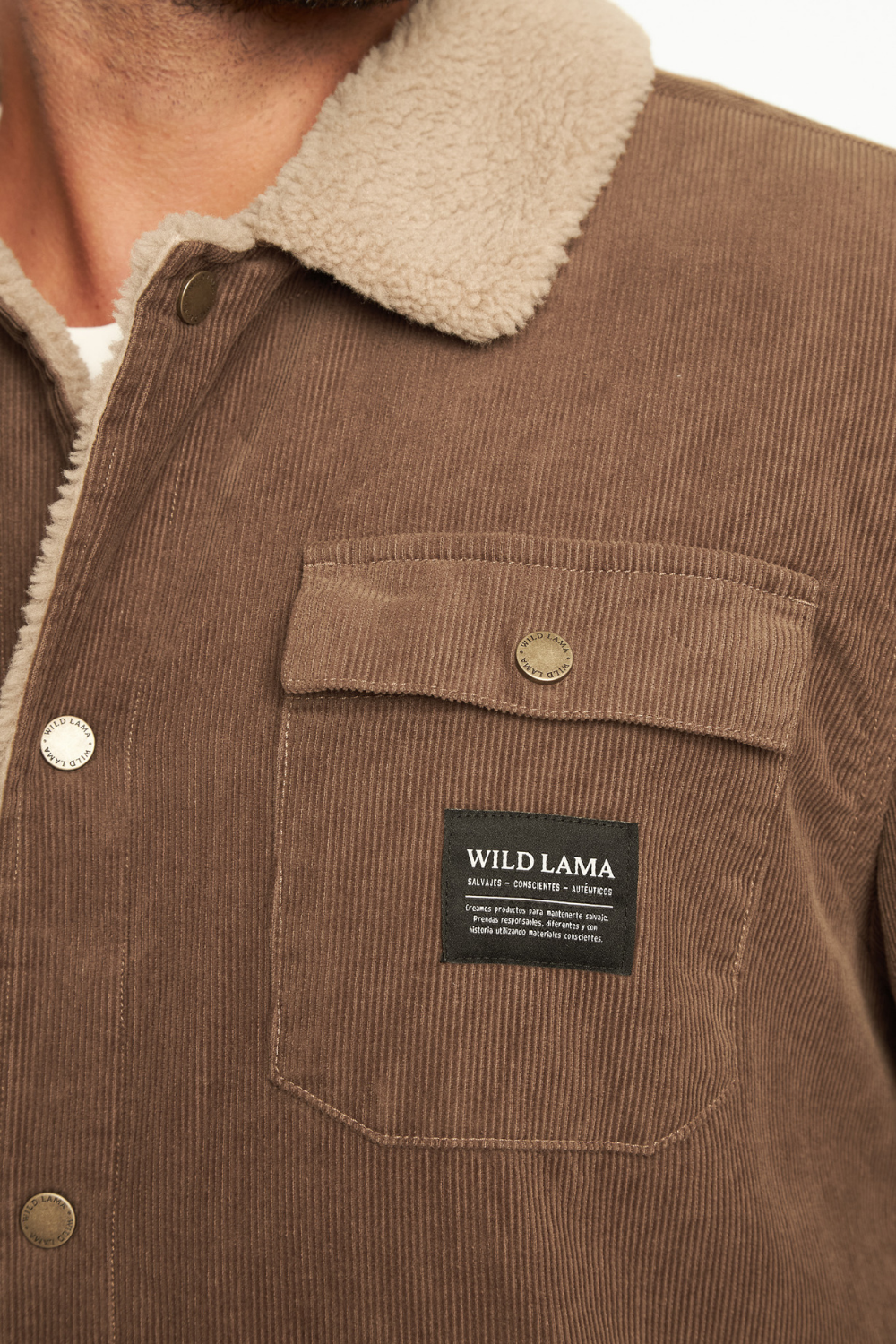 Chaqueta Cordero Orgánica Camel Hombre