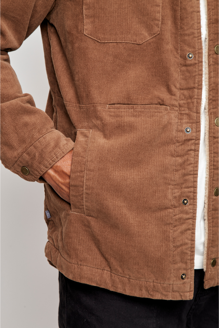 Chaqueta Cordero Orgánica Camel Hombre