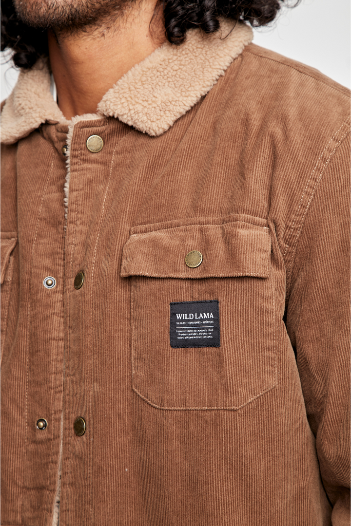 Chaqueta Cordero Orgánica Camel Hombre
