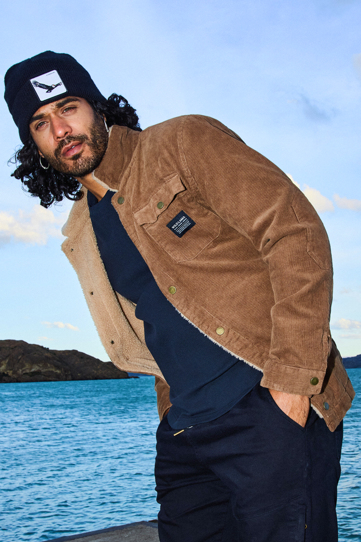 Chaqueta Cordero Orgánica Camel Hombre