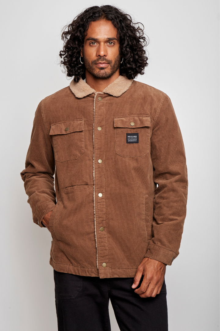 Chaqueta Cordero Orgánica Camel Hombre