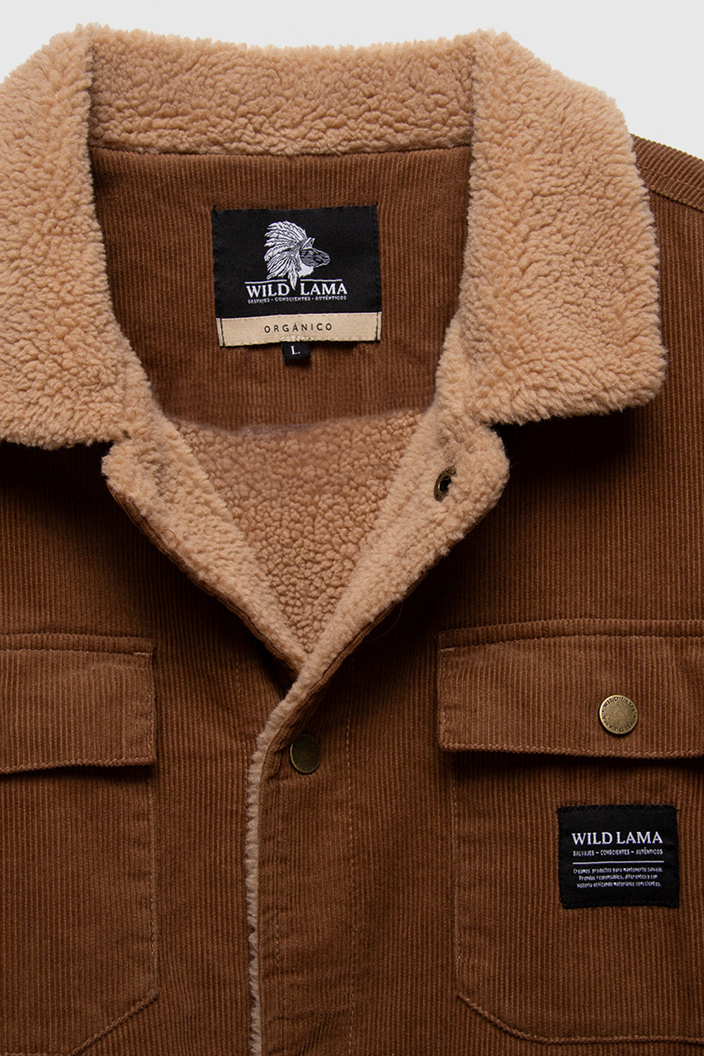 Chaqueta Cordero Orgánica Camel Hombre