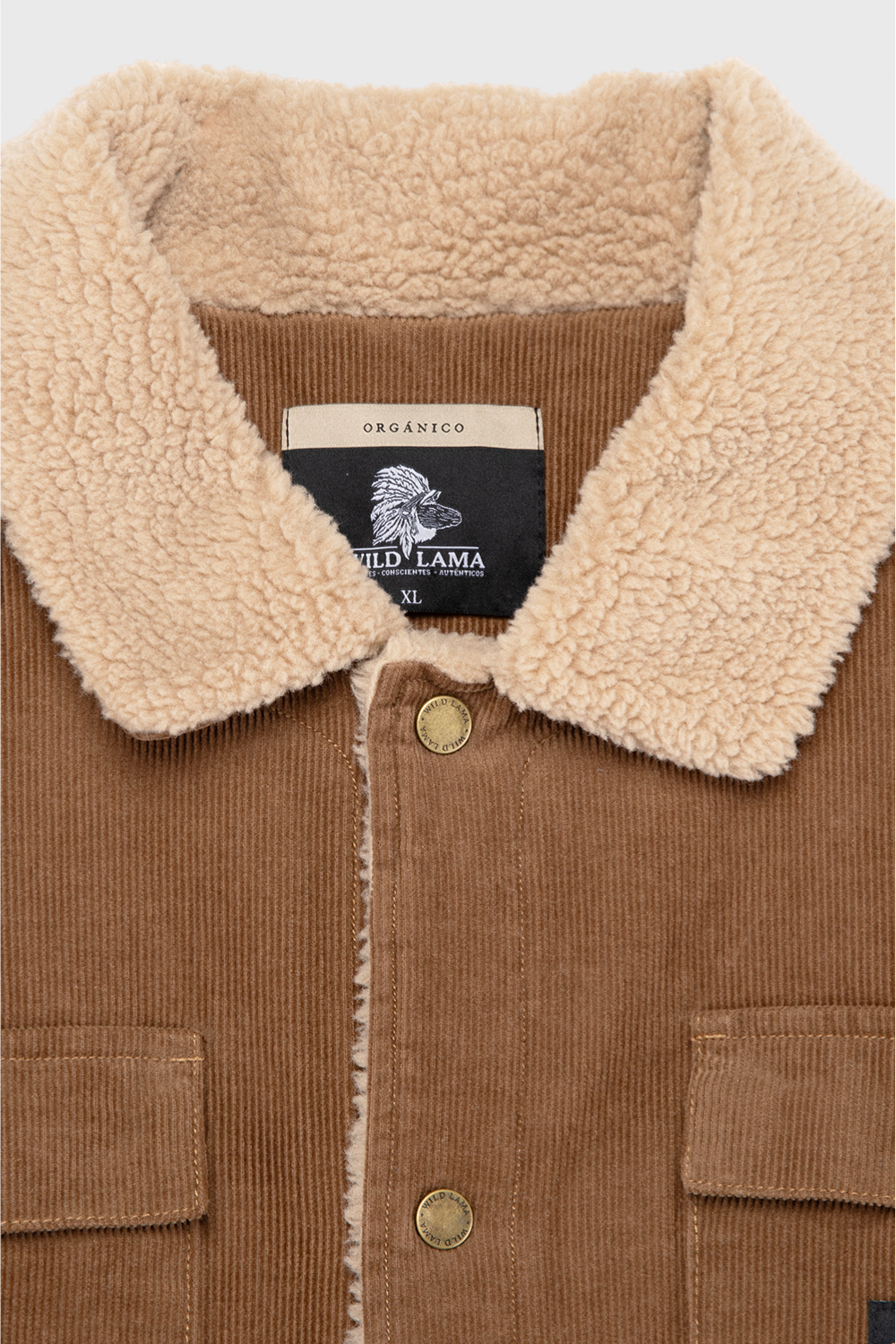 Chaqueta Cordero Orgánica Camel Hombre