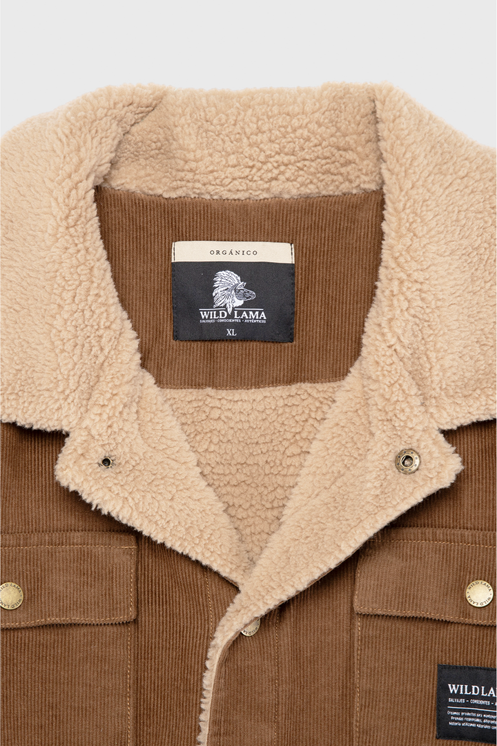 Chaqueta Cordero Orgánica Camel Hombre