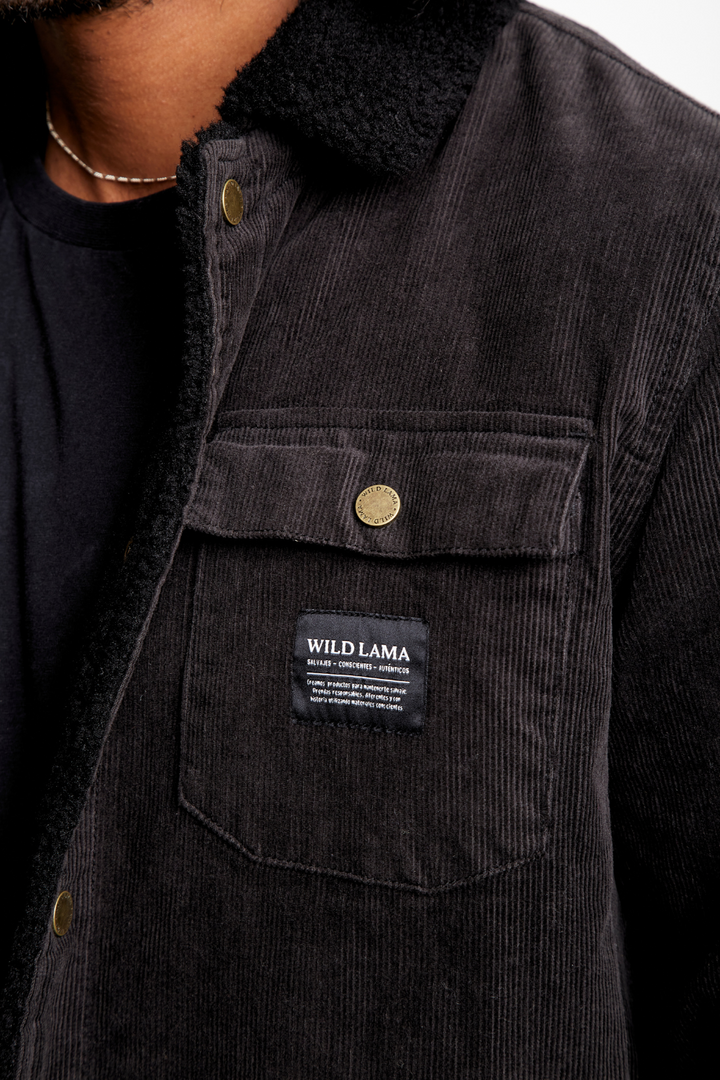 Chaqueta Cordero Orgánica Negra Hombre