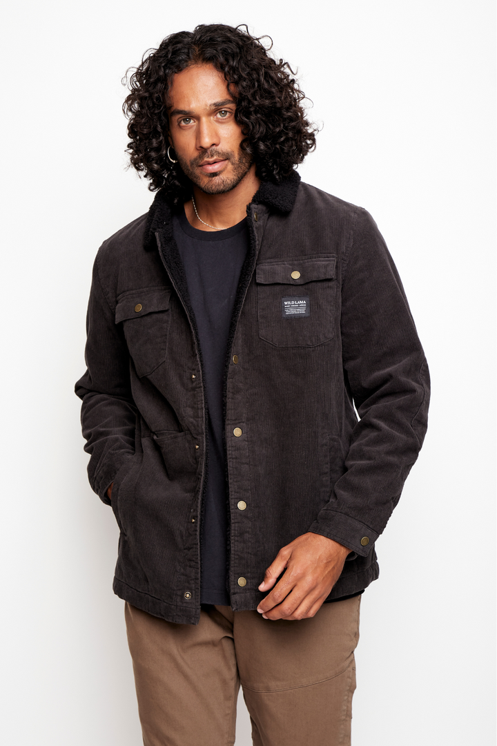 Chaqueta Cordero Orgánica Negra Hombre